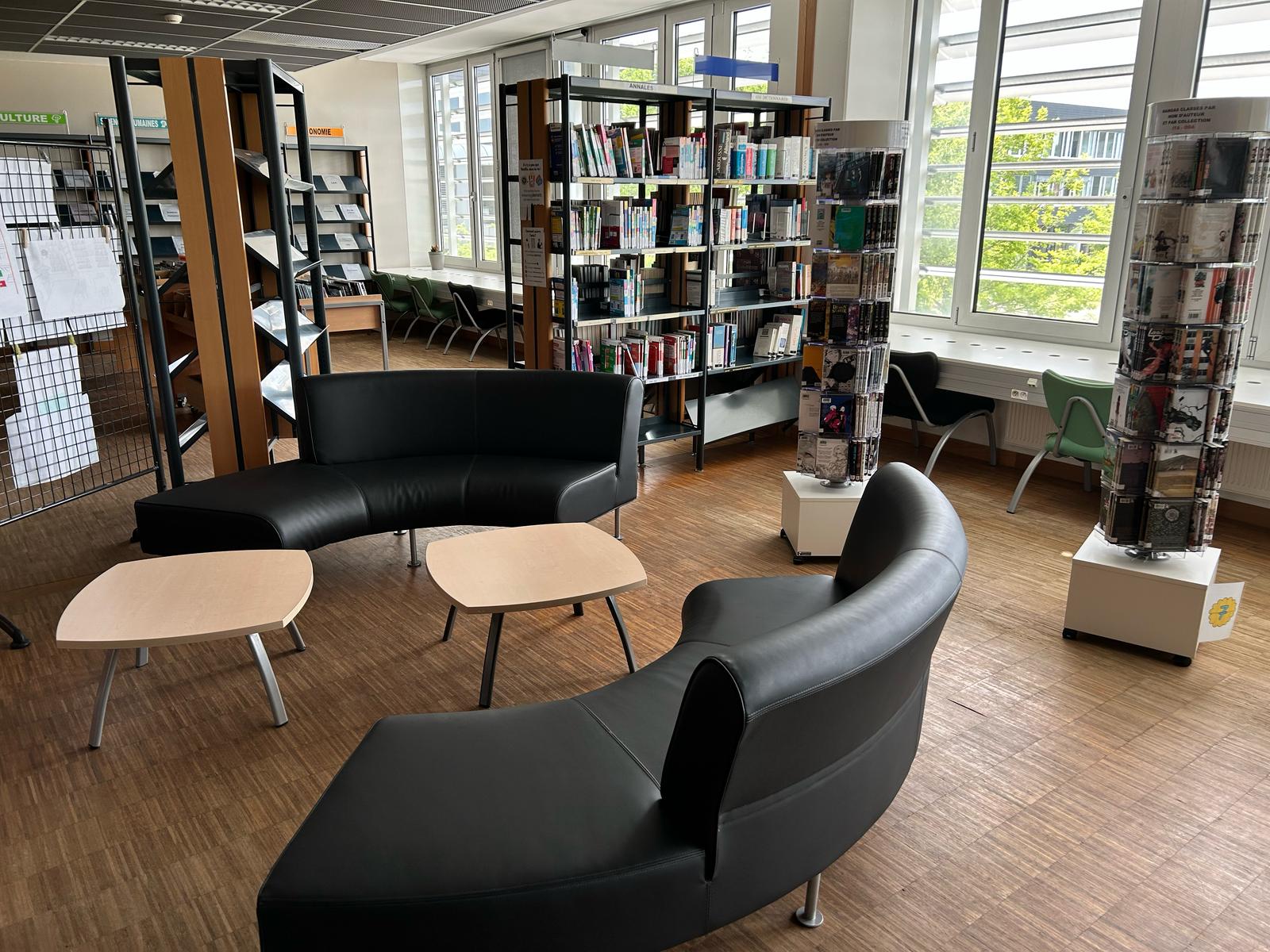 Vue du CDI - espace de lecture